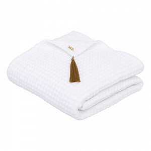 Bath Towel Gauze Waffle Adult - White