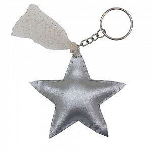 Numero 74 Iridescent Star Keychain - Silver