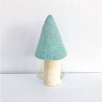 Muskhane Felt Morel Mushroom 13cm - Jade